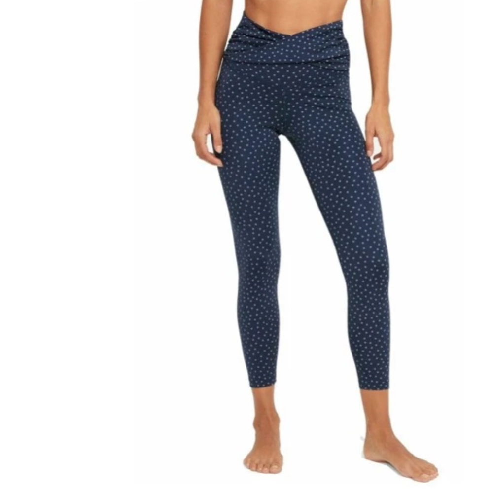 Nike Dry Fit High Waisted Yoga Navy Blue Leggings Pants Size 2XL